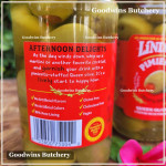 Pickle olive GREEN QUEEN OLIVE stuffed with PIMIENTO crisp & tangy LINDSAY Spain dr. wt. 7oz 198g (JUMBO SIZE)